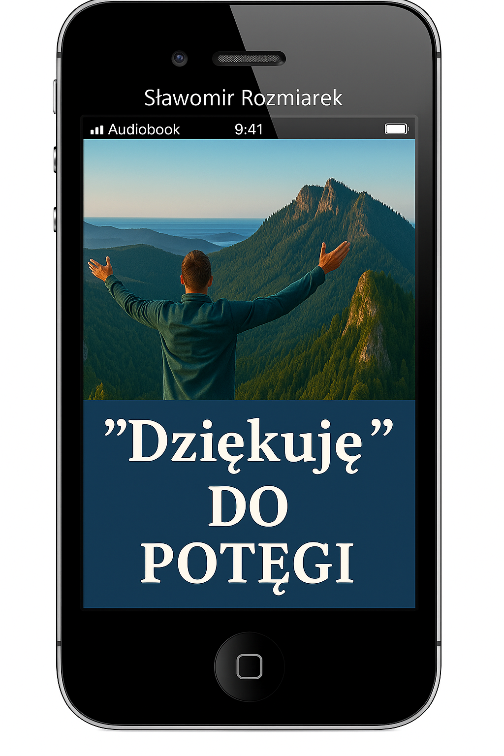 Mężczyzna na szczycie góry